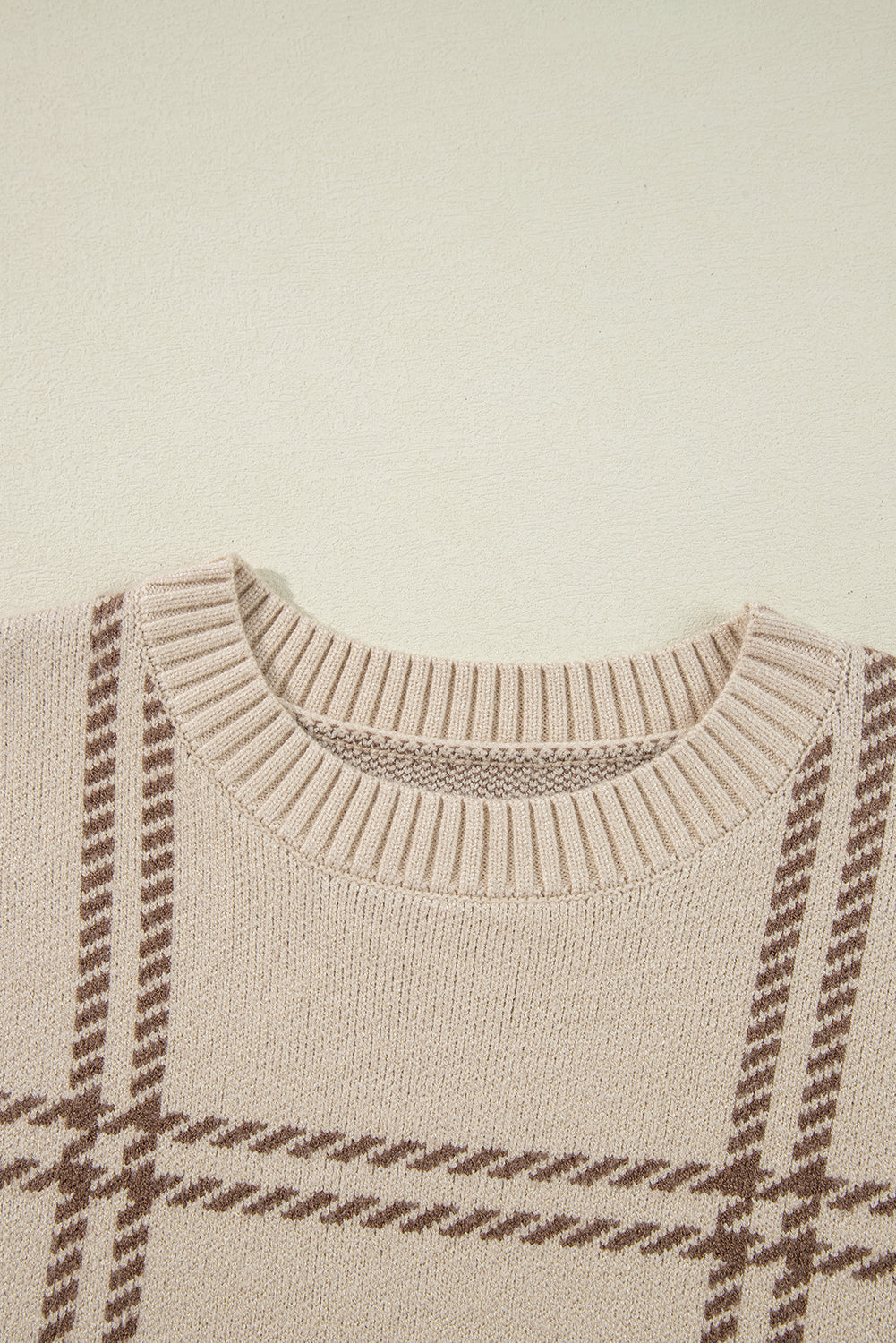 Madison Knitted Drop Shoulder Sweater - Threaded Pear