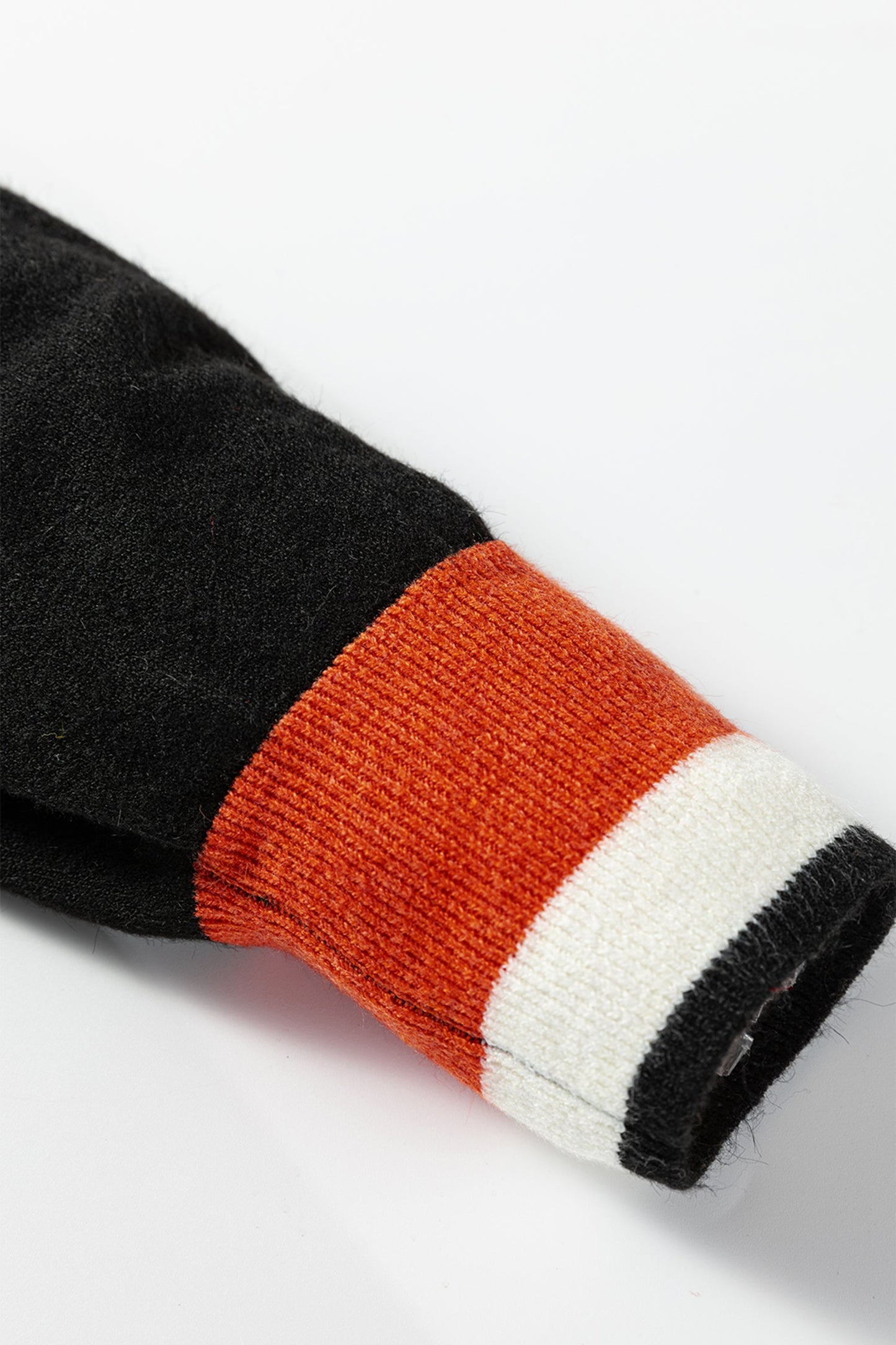 Scarlett Striped Trim Varsity Sweater