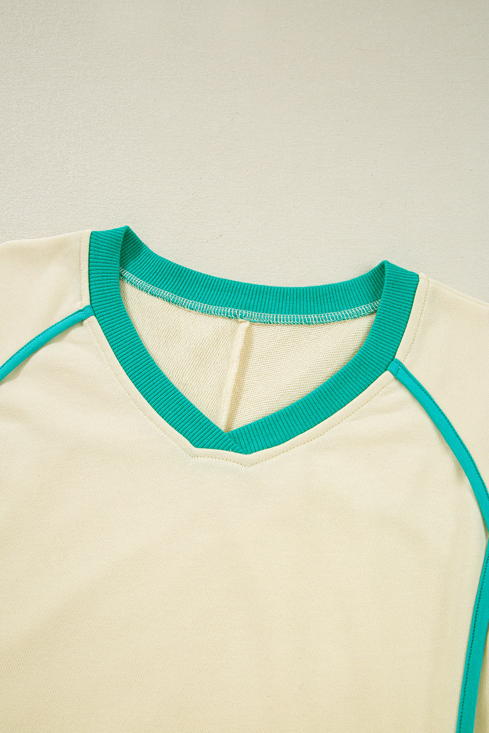 Wren Long Sleeve Pullover and Drawstring Shorts Outfit - Threaded Pear