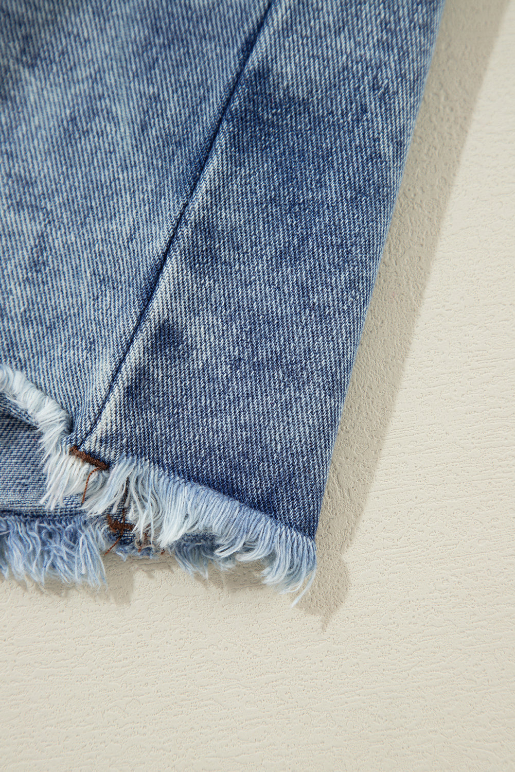 Olivia Hooded Raw Hem Jacket - Threaded Pear