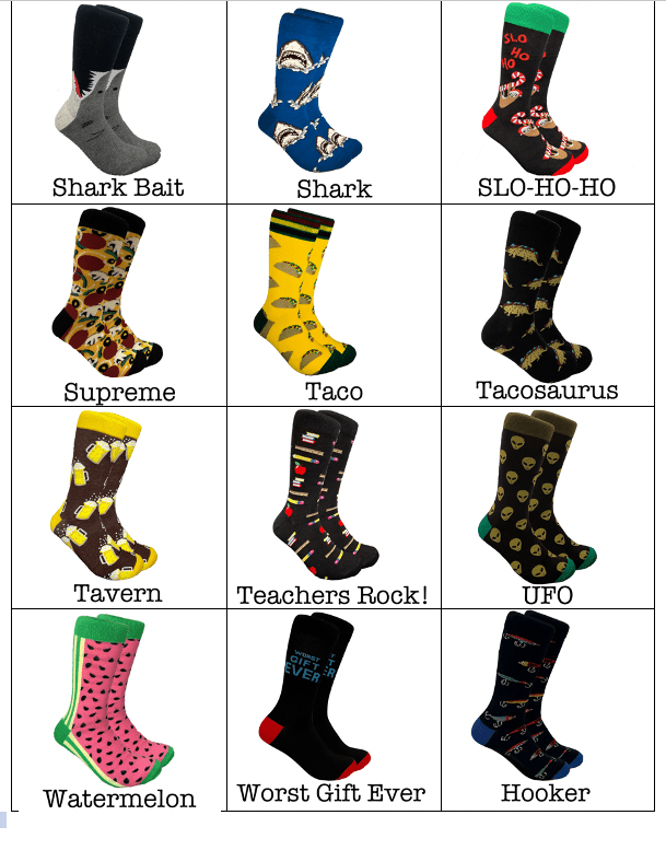 cRAZY sockS | 71 Styles - Threaded Pear