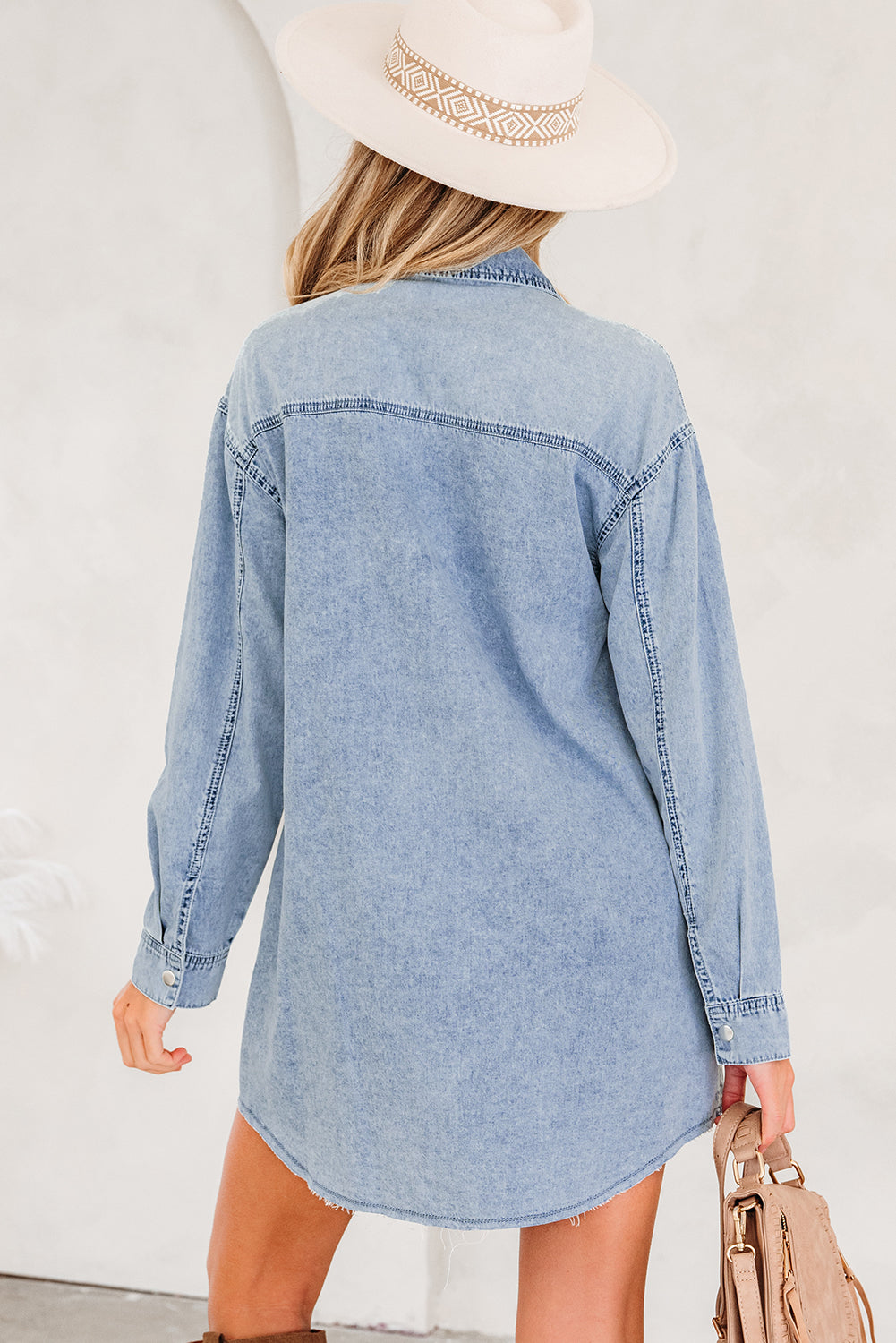 Takina Raw Hem Loose Shirt