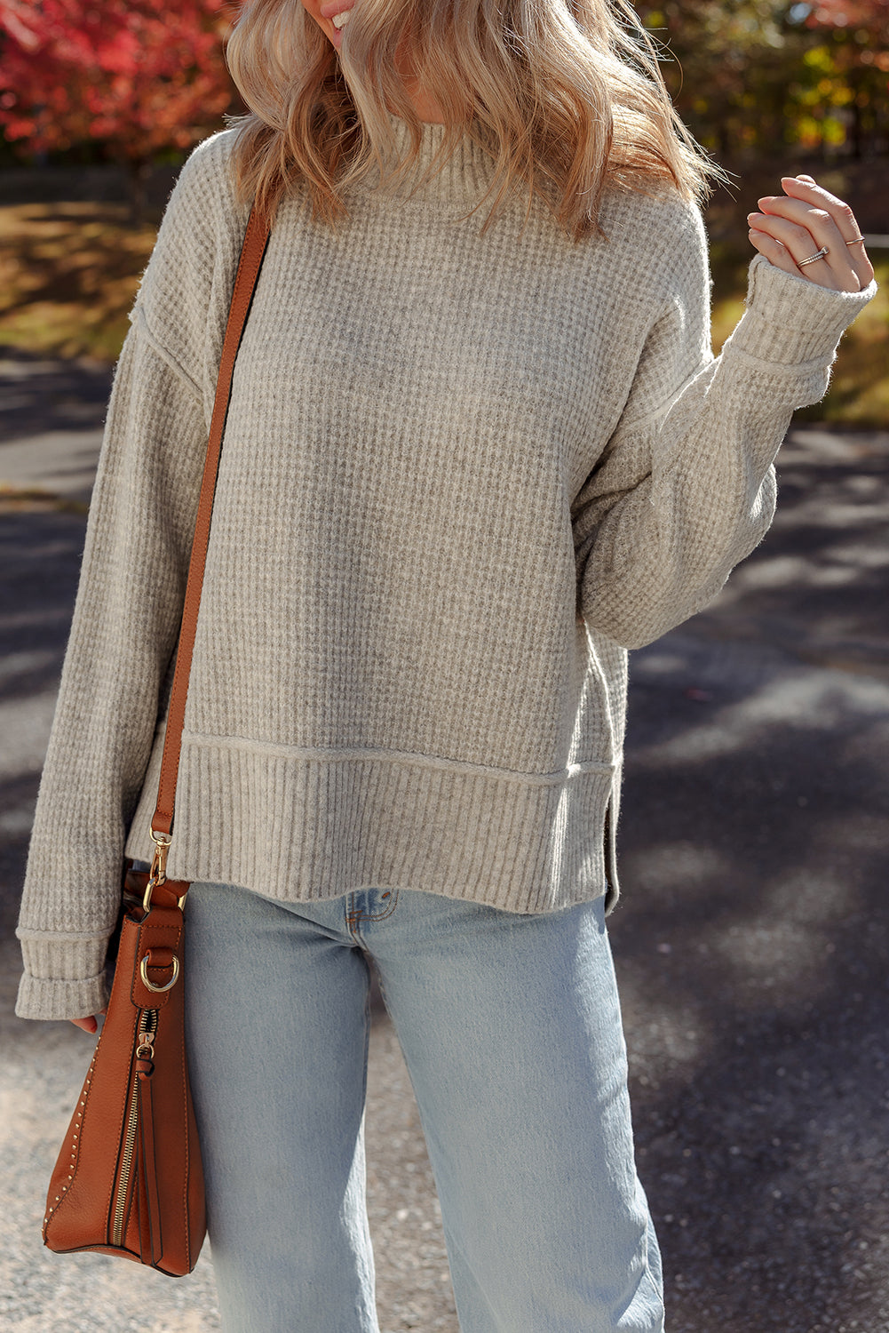 Isabella High Drop Shoulder Sweater