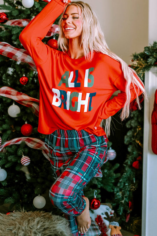 Eleanor Christmas Plaid Pajamas Set - Threaded Pear