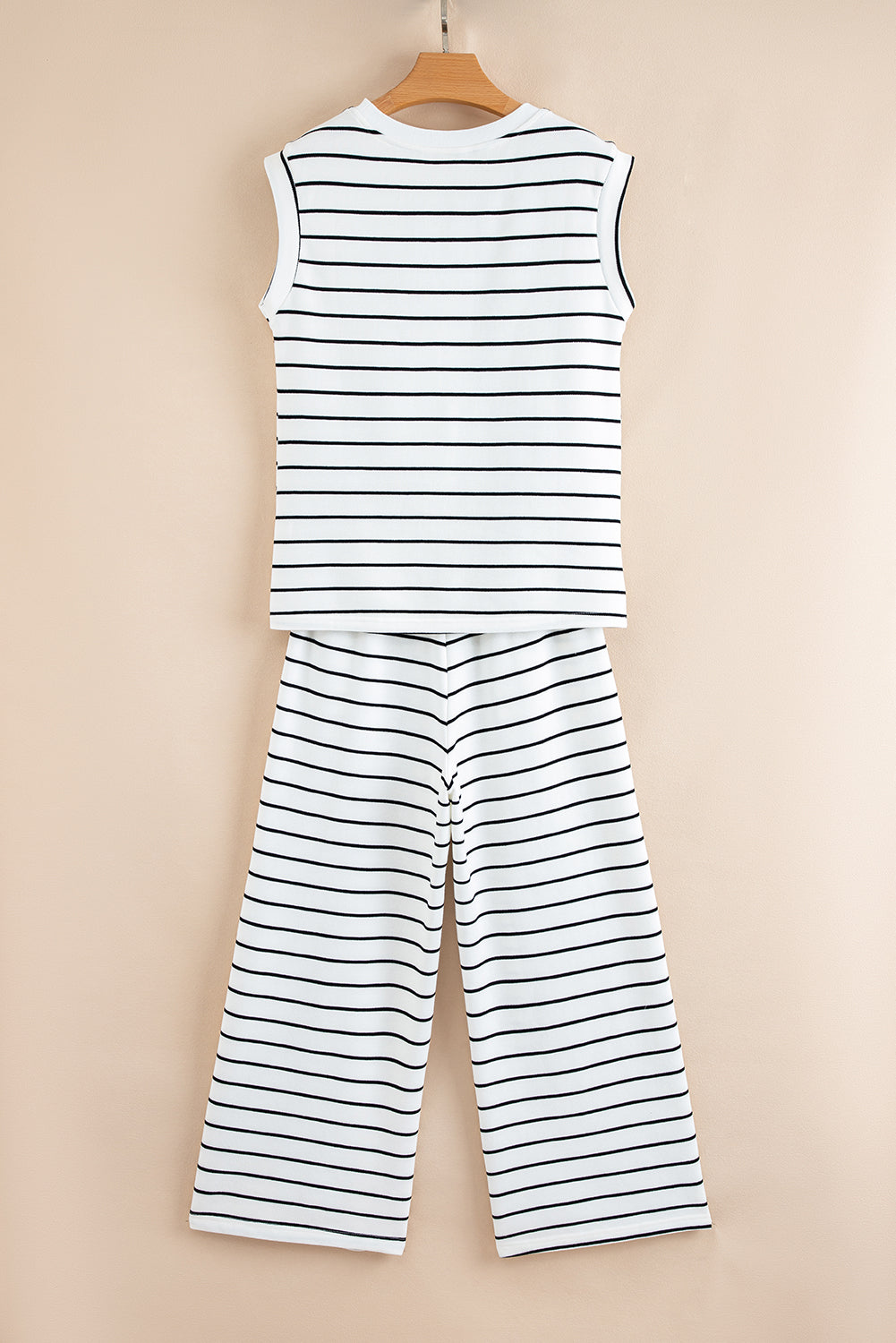 Avery Stripe Casual Wide Leg 2pcs - Threaded Pear