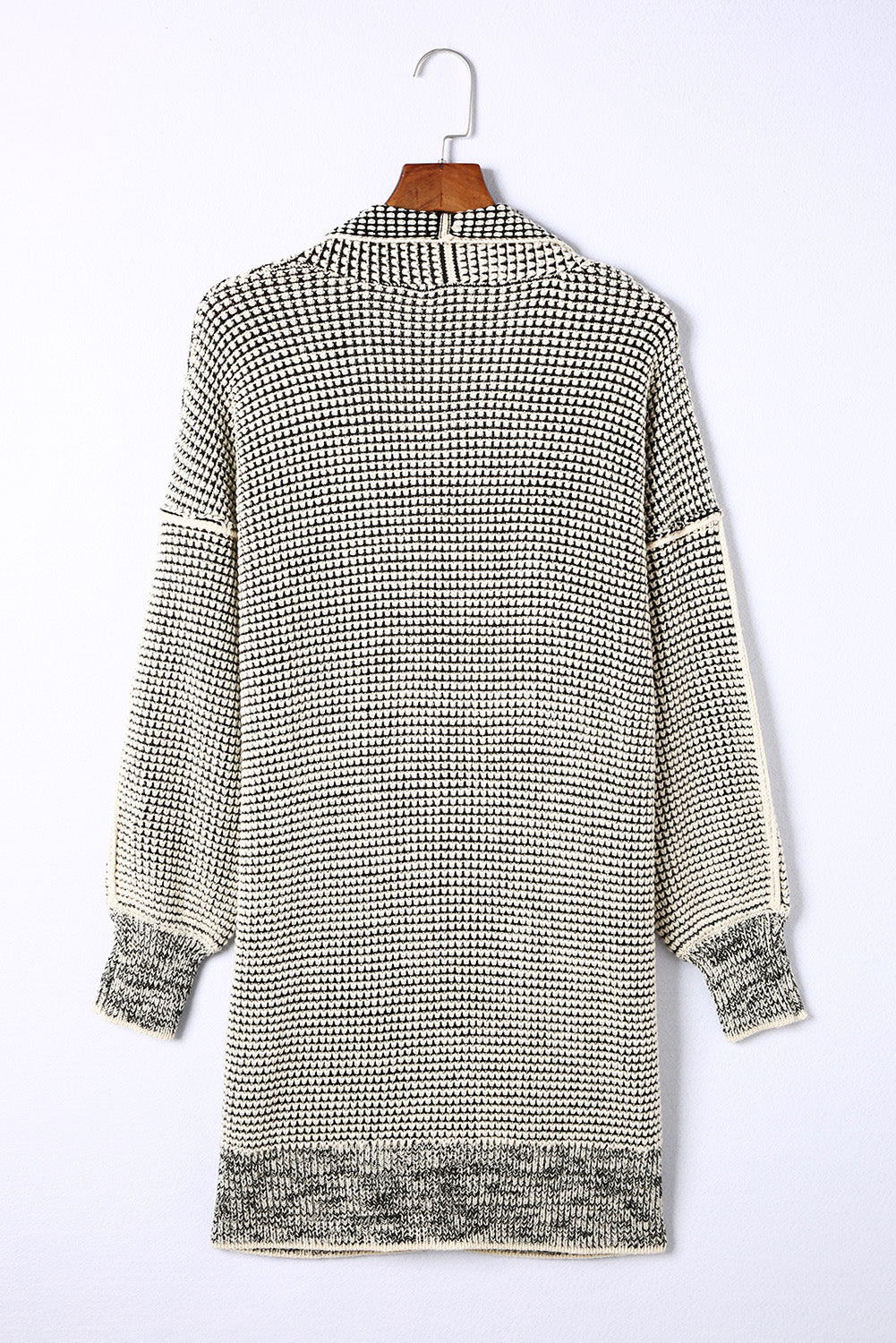 Harper Long Open Front Cardigan - Threaded Pear