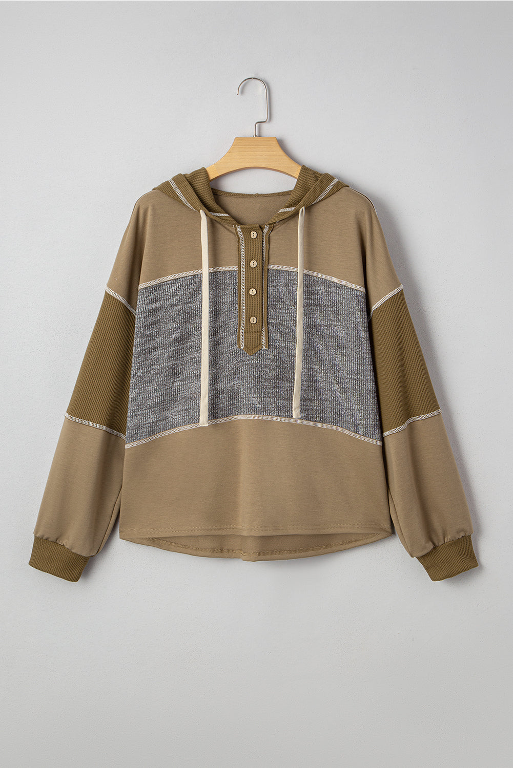 Myrabella Exposed Seam Half Pullover