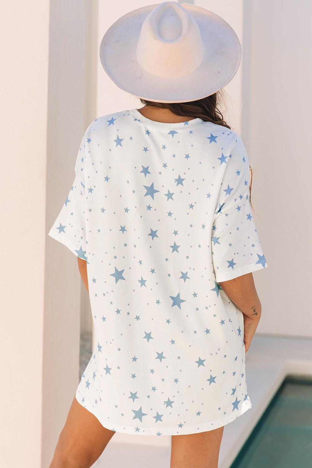 Braelyn Stars Oversized Tee - Threaded Pear