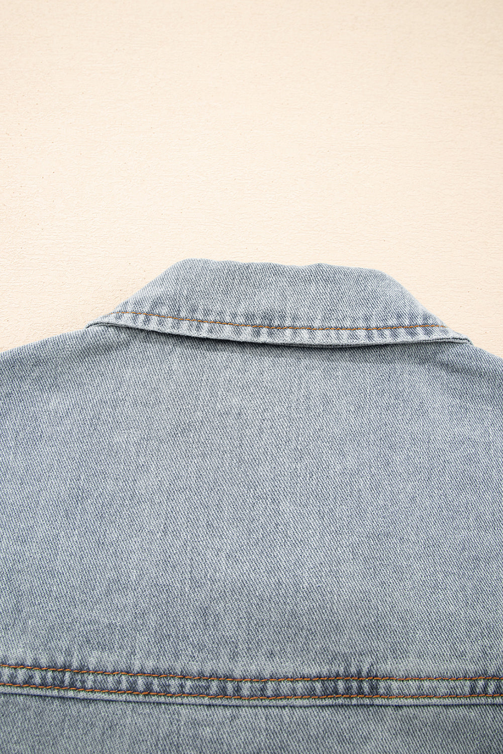 Sophia Zip Up Washed Jacket - Threaded Pear