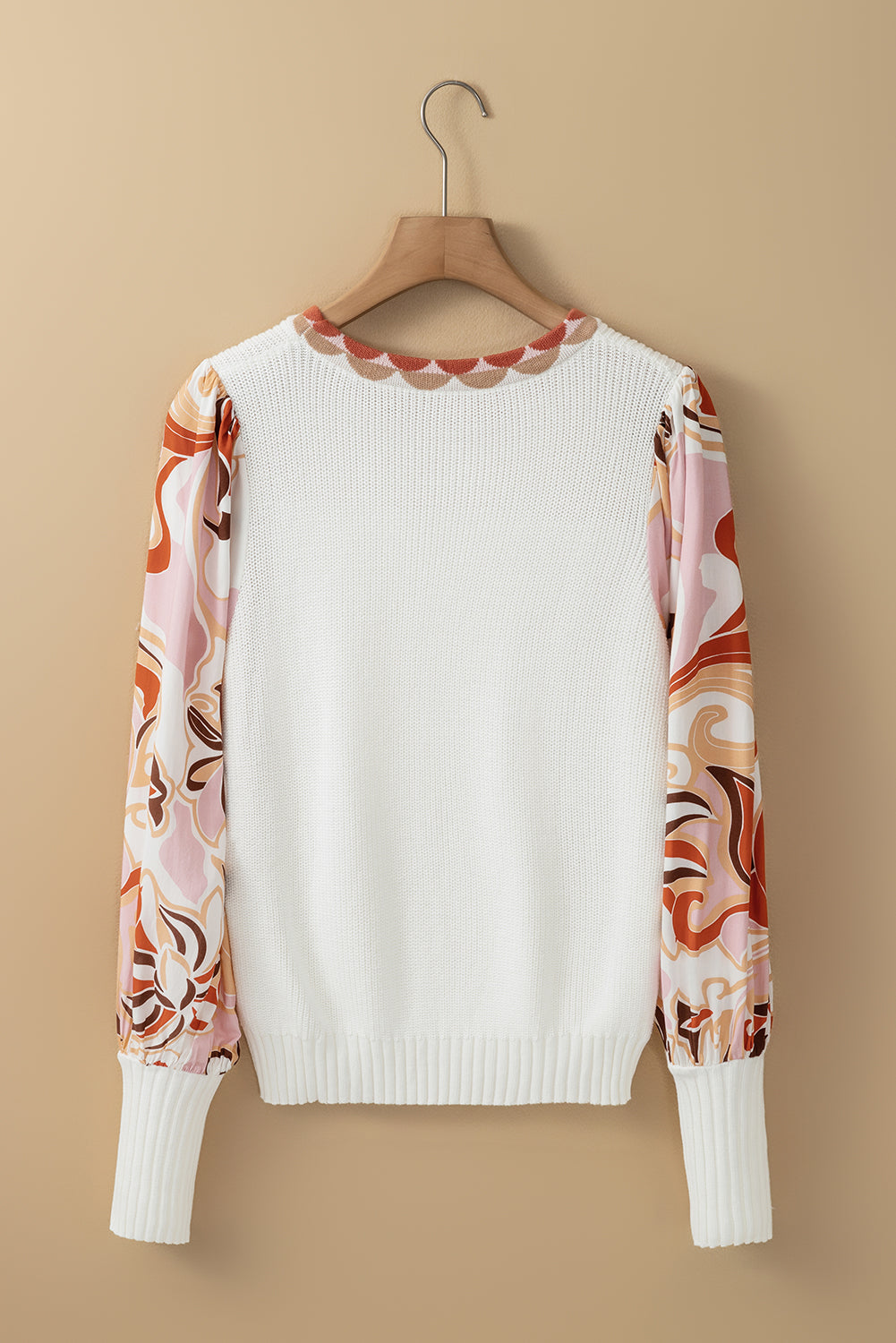 Madison Patch Bishop Sleeve Sweater - Threaded Pear