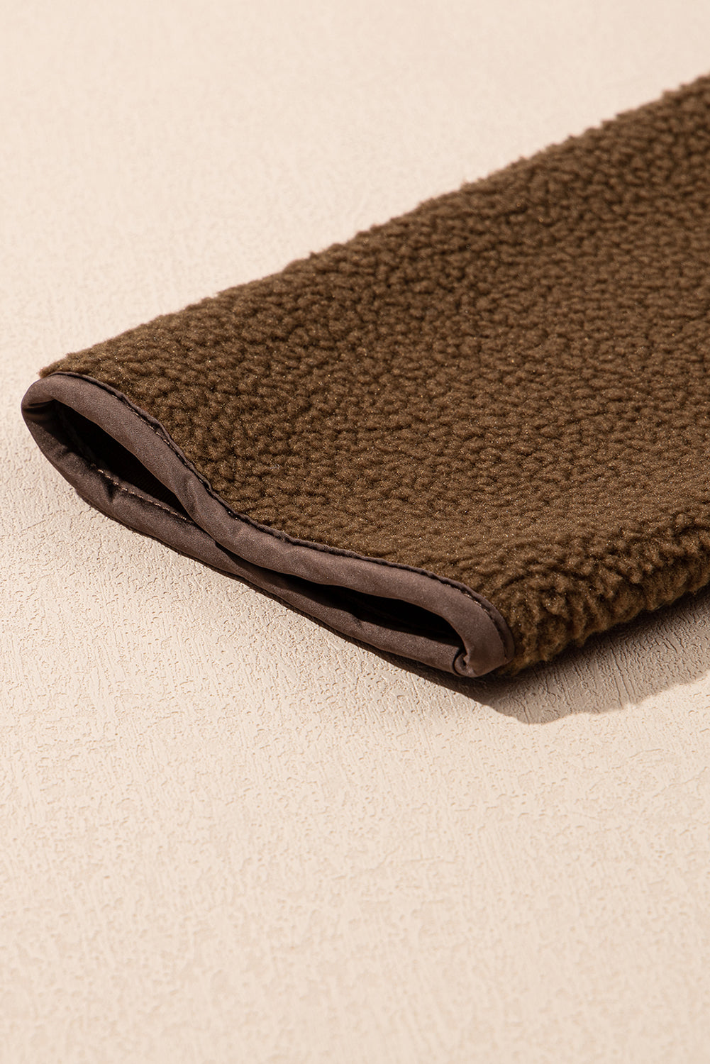 Abigail Coffee toggle Teddy Coat - Threaded Pear