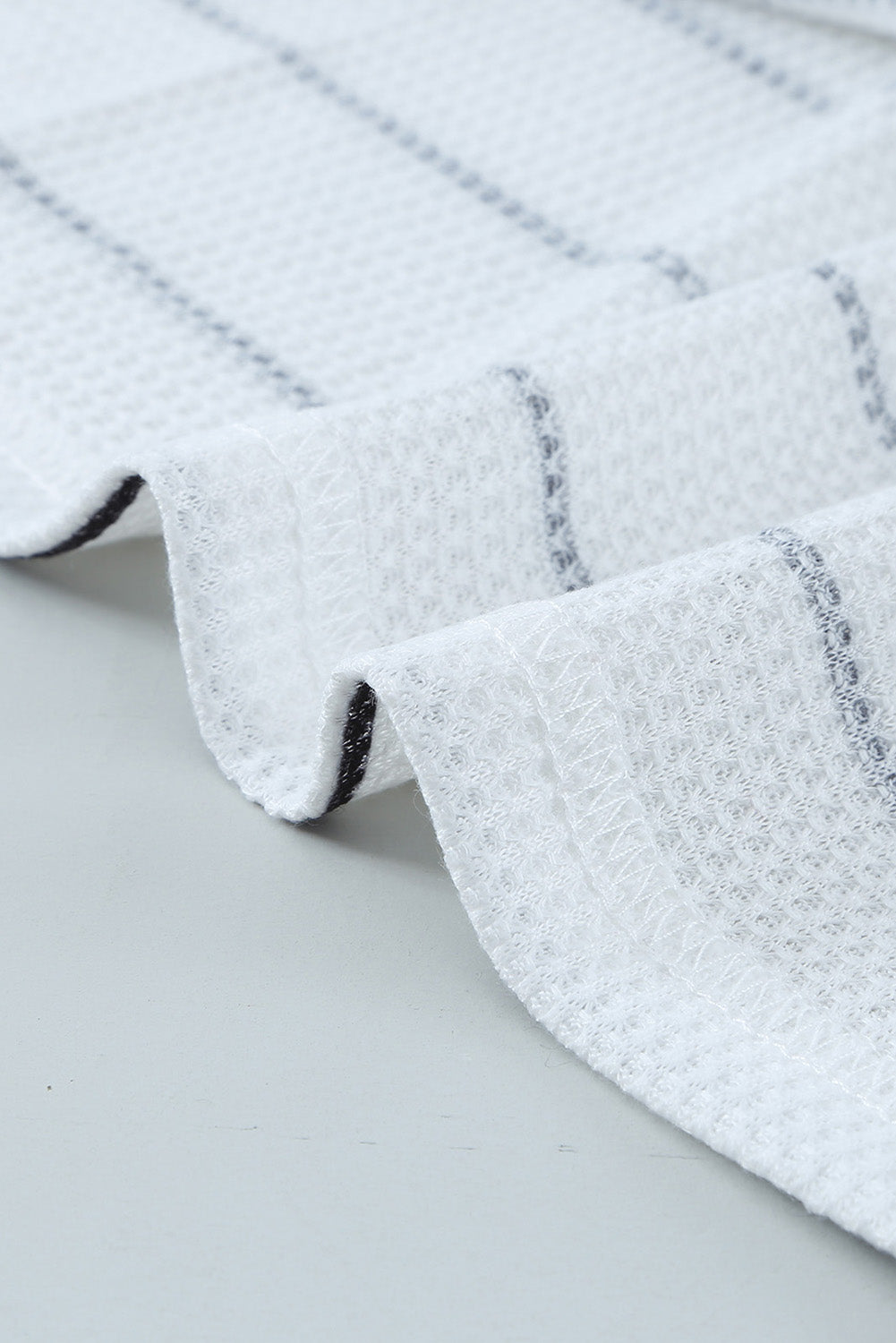 Simone Henley Waffle Knit Top