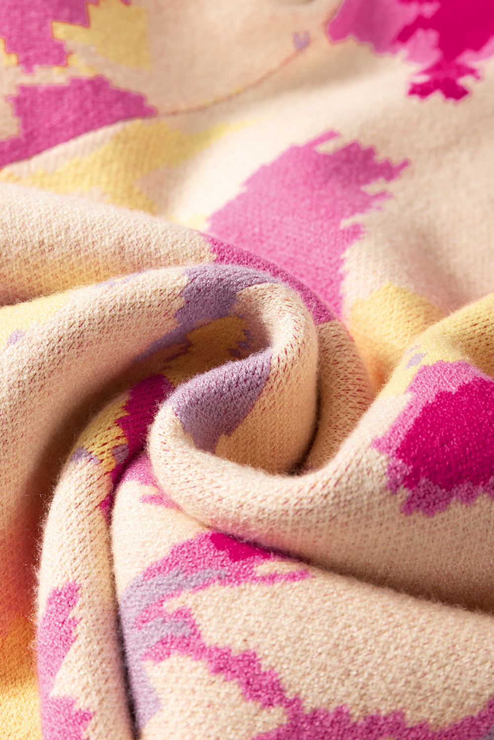 Aria Colorblock Balloon Sleeve Sweater - Threaded Pear