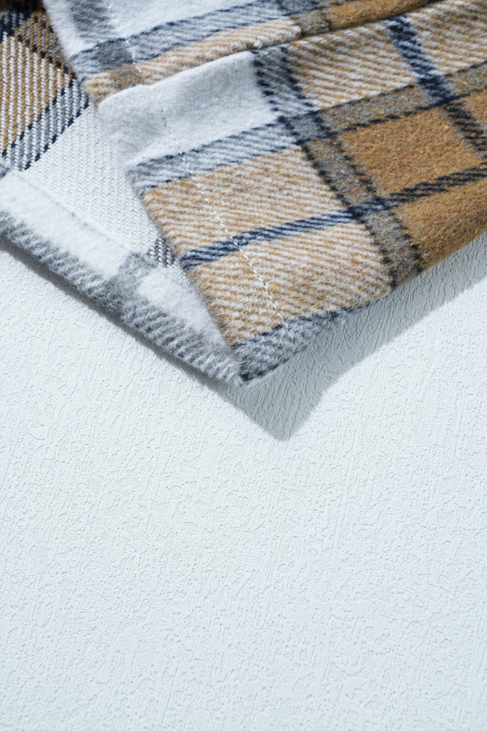 Sofia Plaid Patchwork Oversized Jacket - Threaded Pear