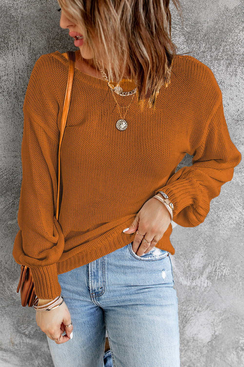 Evelyn Shoulder Kangaroo Baggy Hoodie - Threaded Pear