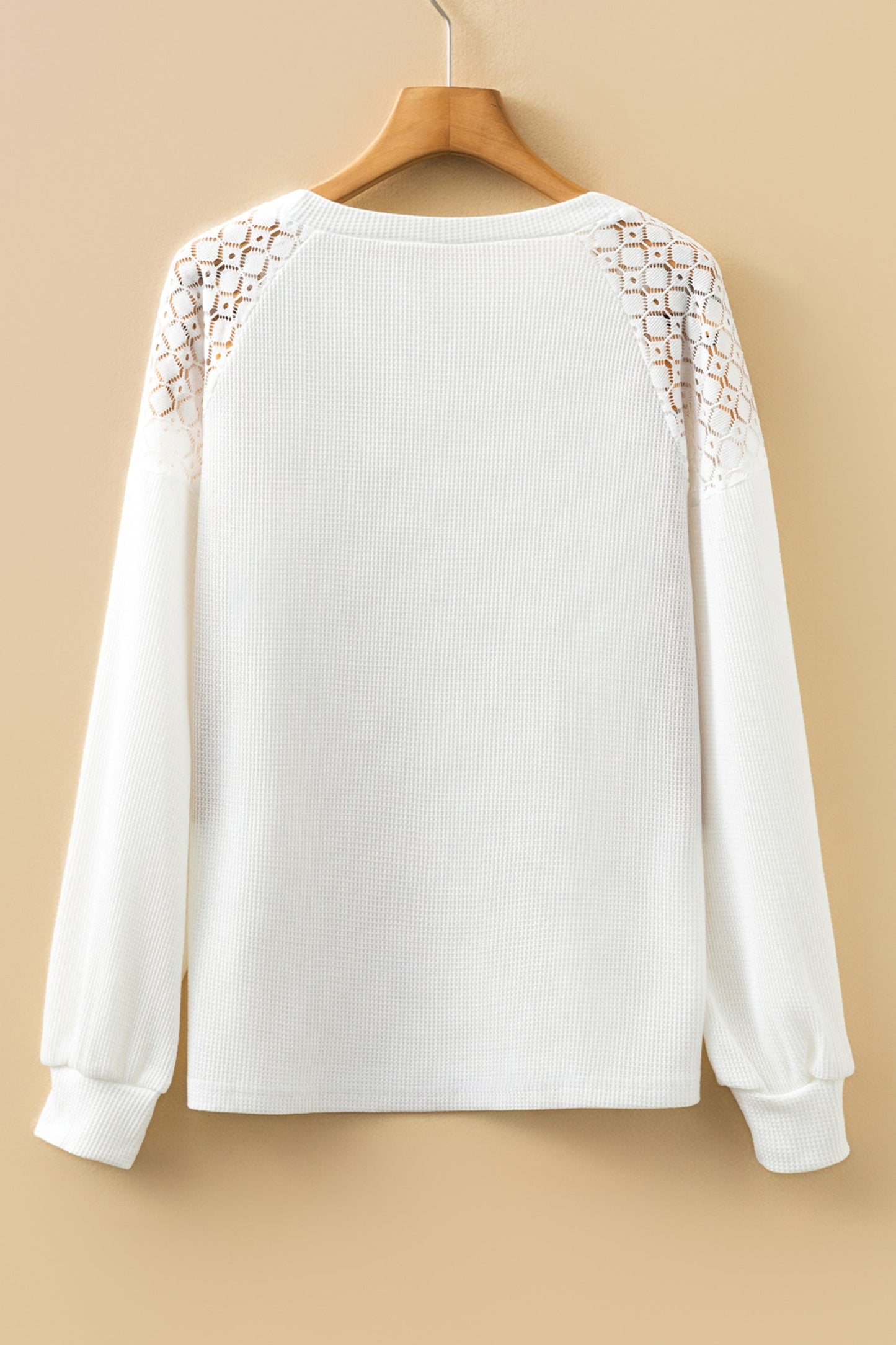 Ava Sleeve Textured Pullover Long Sleeve Top - Threaded Pear