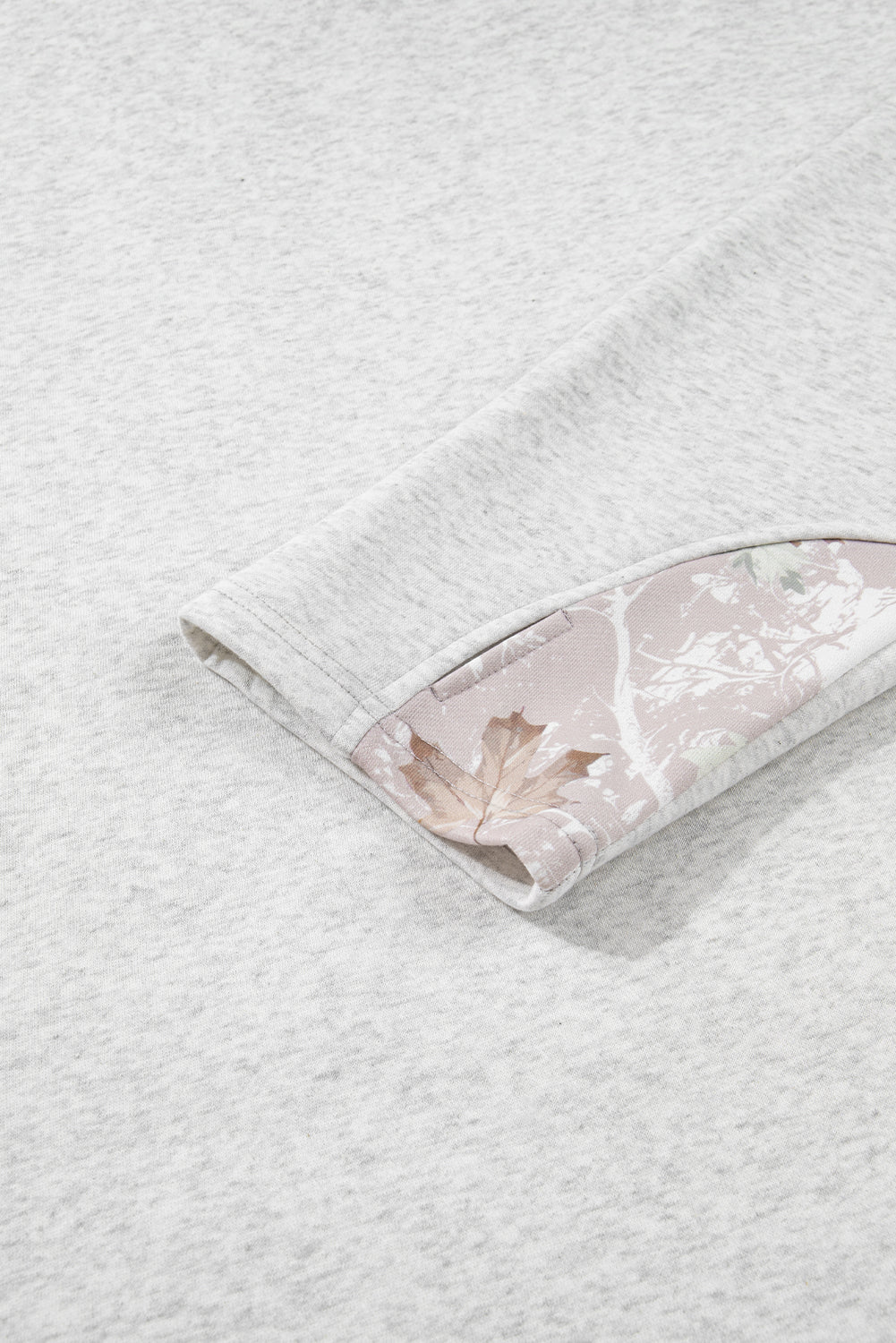 Olivia Patchwork Zipped Collar Pullover - Threaded Pear