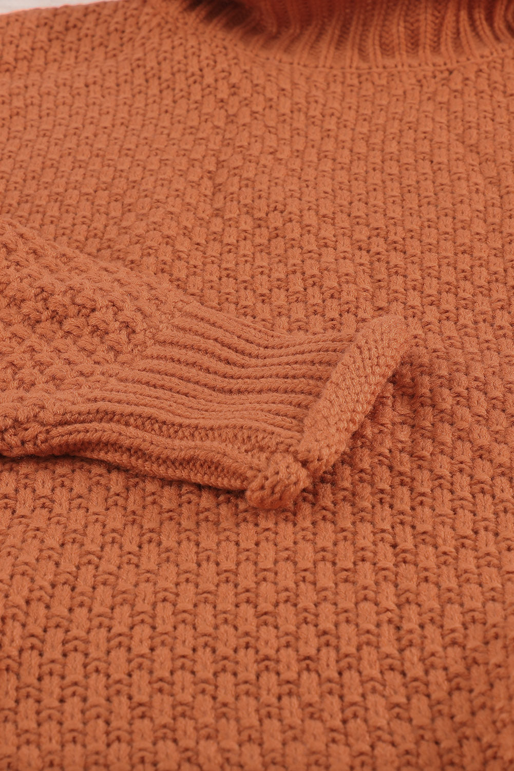 Amelia Sleeve Turtleneck Sweater Long Sleeve Top - Threaded Pear