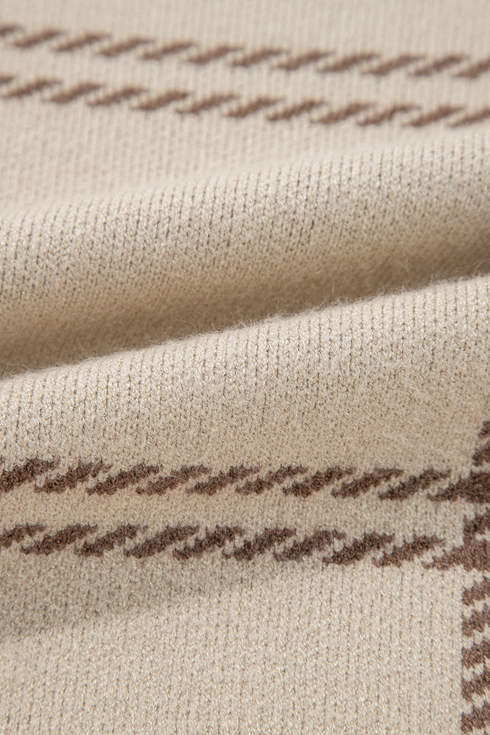 Madison Knitted Drop Shoulder Sweater - Threaded Pear