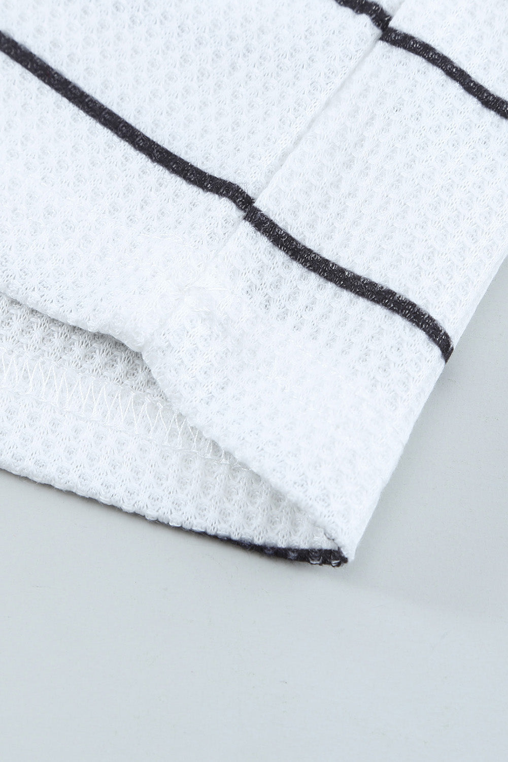 Simone Henley Waffle Knit Top