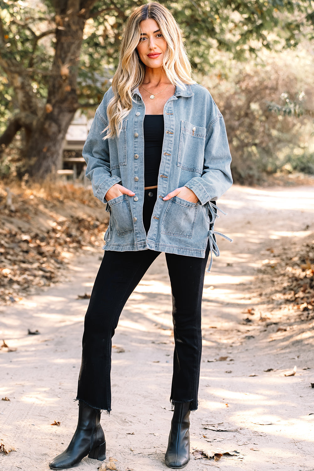 Harper Up Boyfriend Style Jacket - Threaded Pear