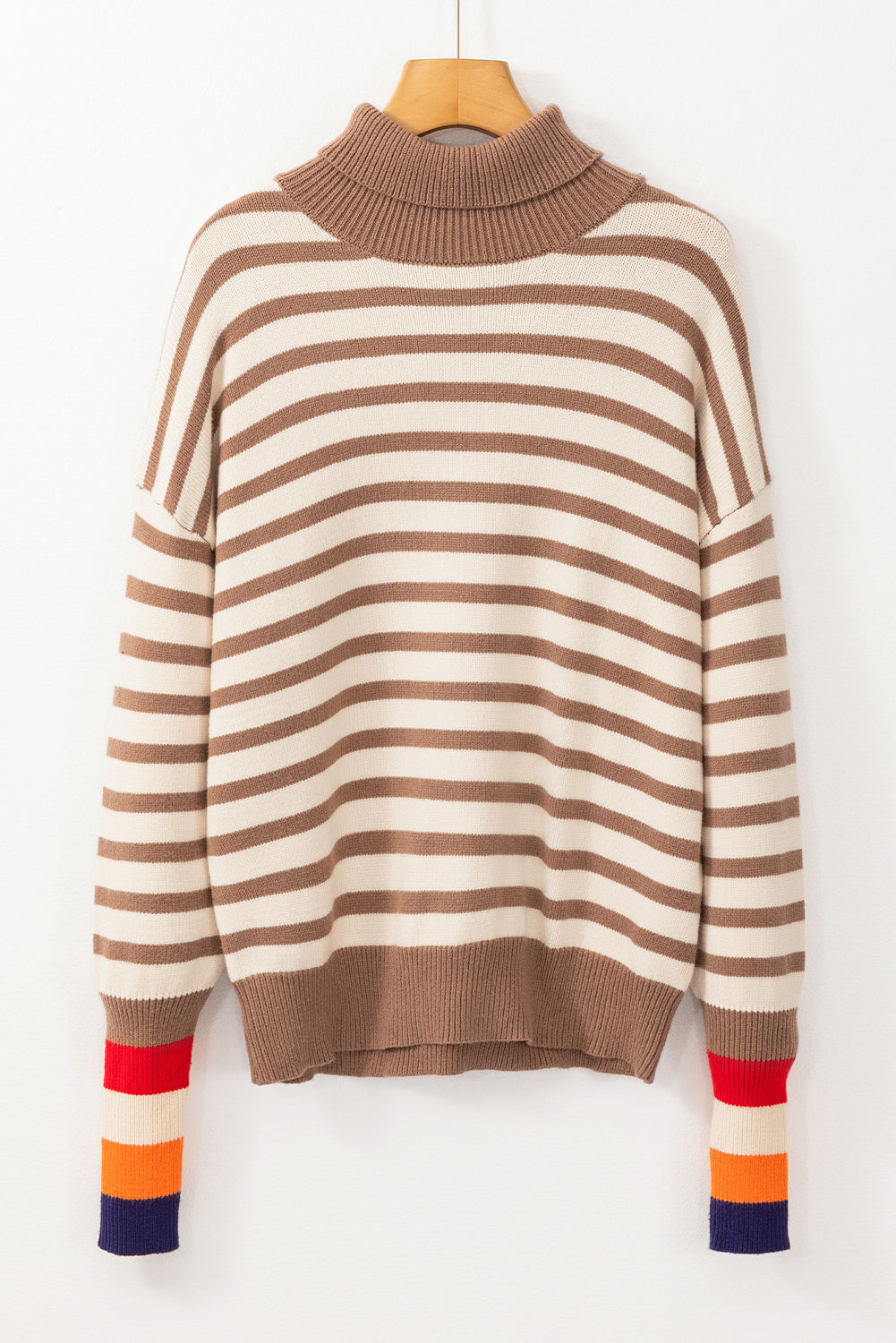 Mia Bishop Sleeve Turtleneck Sweater - Threaded Pear