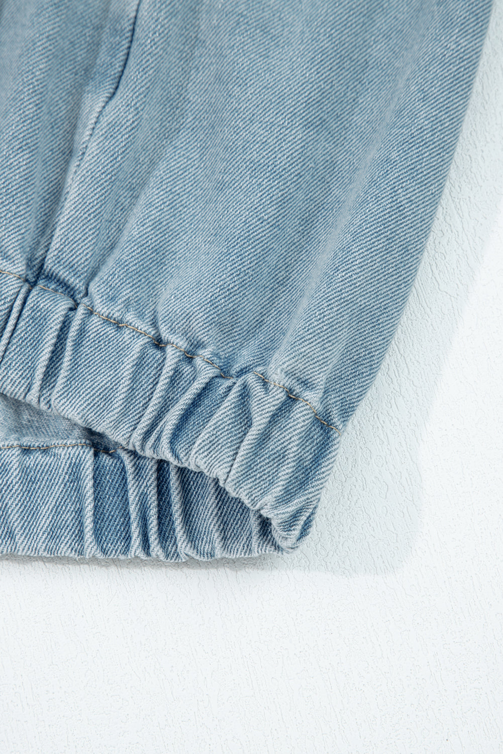 Abigail Collared Zip Up Jacket - Threaded Pear