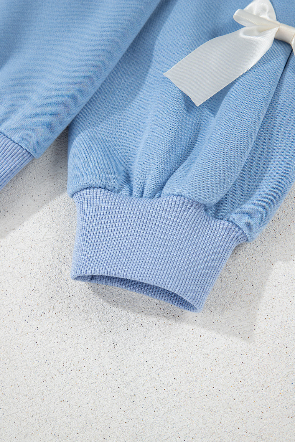 Sofia Dropped Sleeve Crewneck Sweatshirt - Threaded Pear