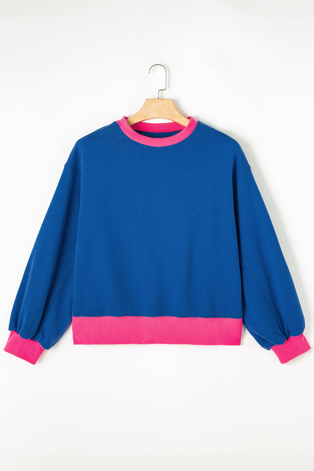 Karilia Colorblock Bubble Sleeve Sweatshirt