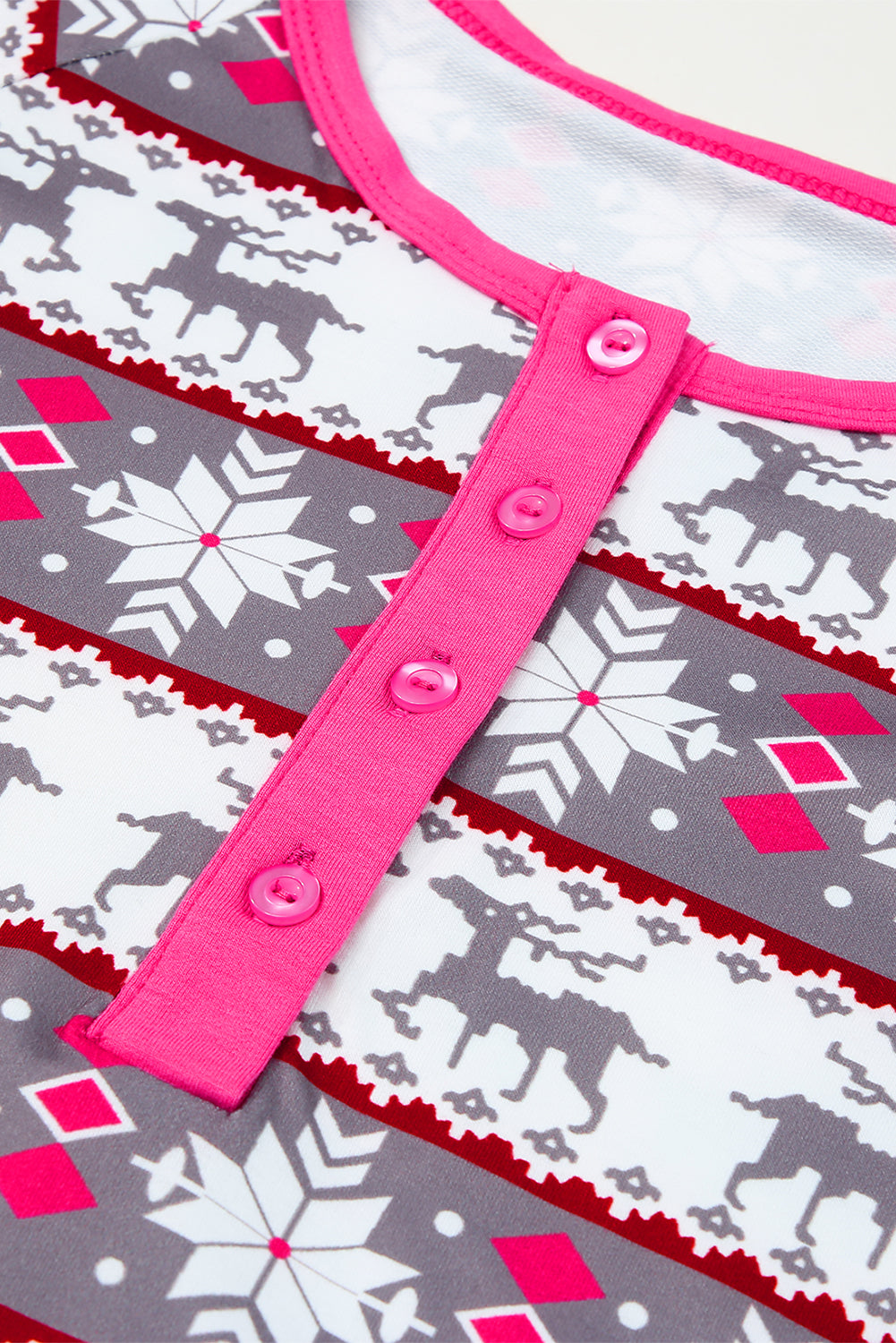 Avery Pattern Henley Pajama Dress - Threaded Pear