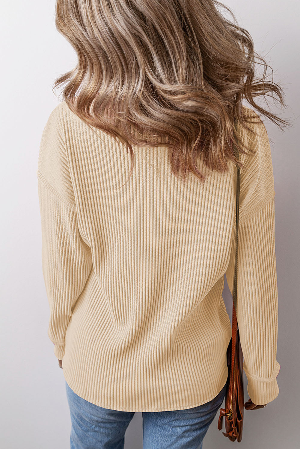 Kennedy Corded Long Sleeve - Threaded Pear