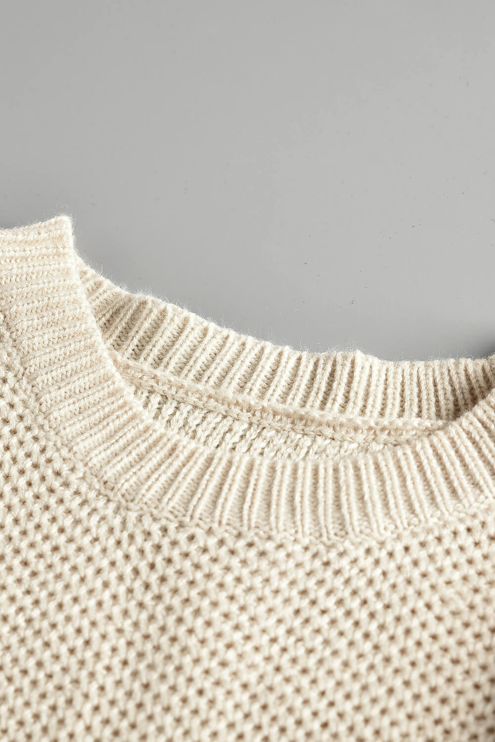 Elizabeth Netted Texture Pullover Sweater - Threaded Pear