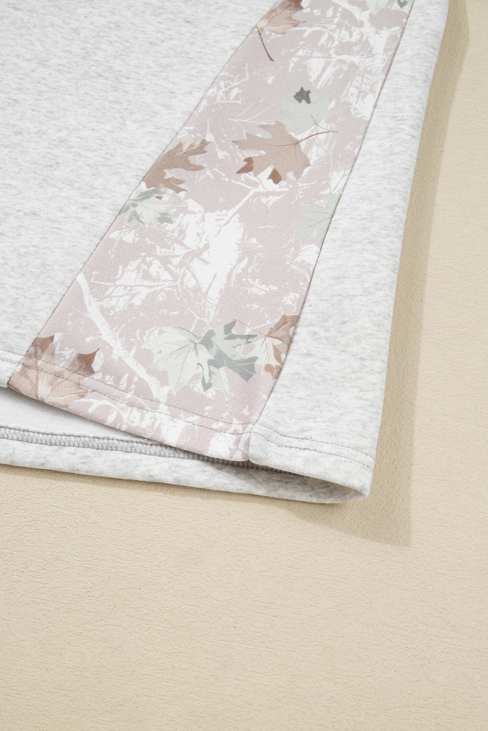 Olivia Patchwork Zipped Collar Pullover - Threaded Pear