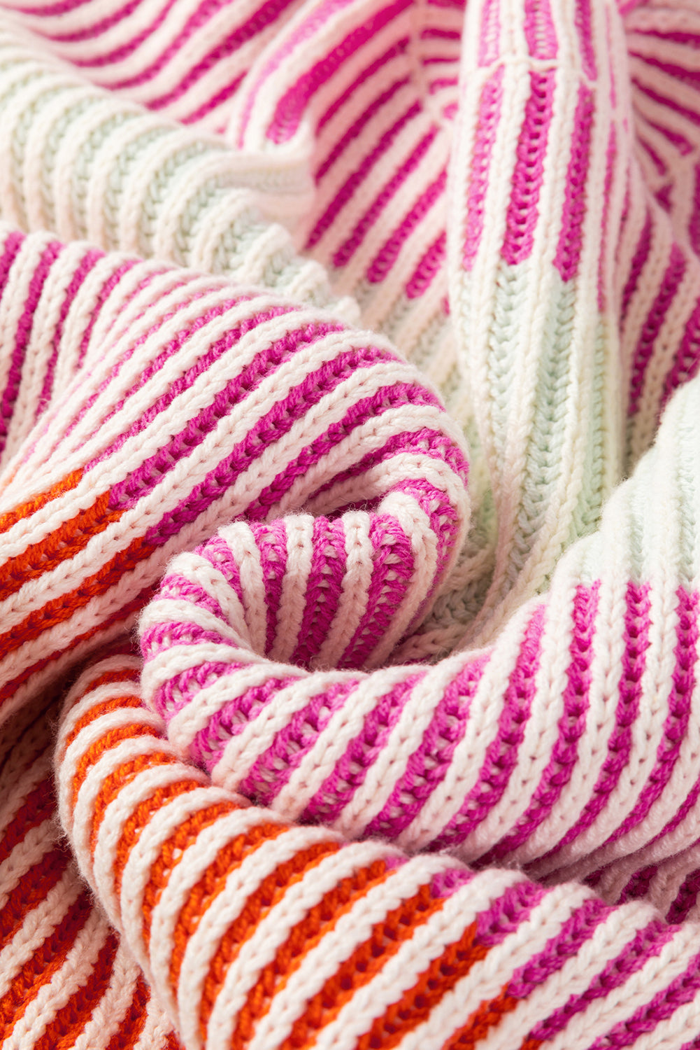 Ella Knit Bubble Sleeve Sweater - Threaded Pear