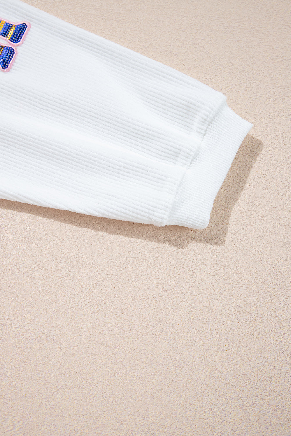 Aria Christmas Fashion Corded Sweatshirt - Threaded Pear