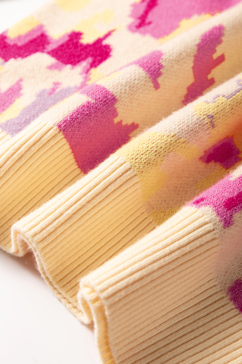 Aria Colorblock Balloon Sleeve Sweater - Threaded Pear