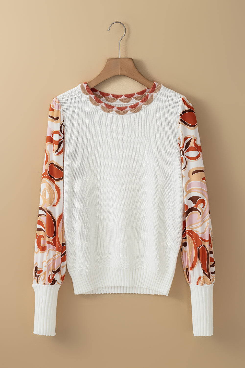 Madison Patch Bishop Sleeve Sweater - Threaded Pear