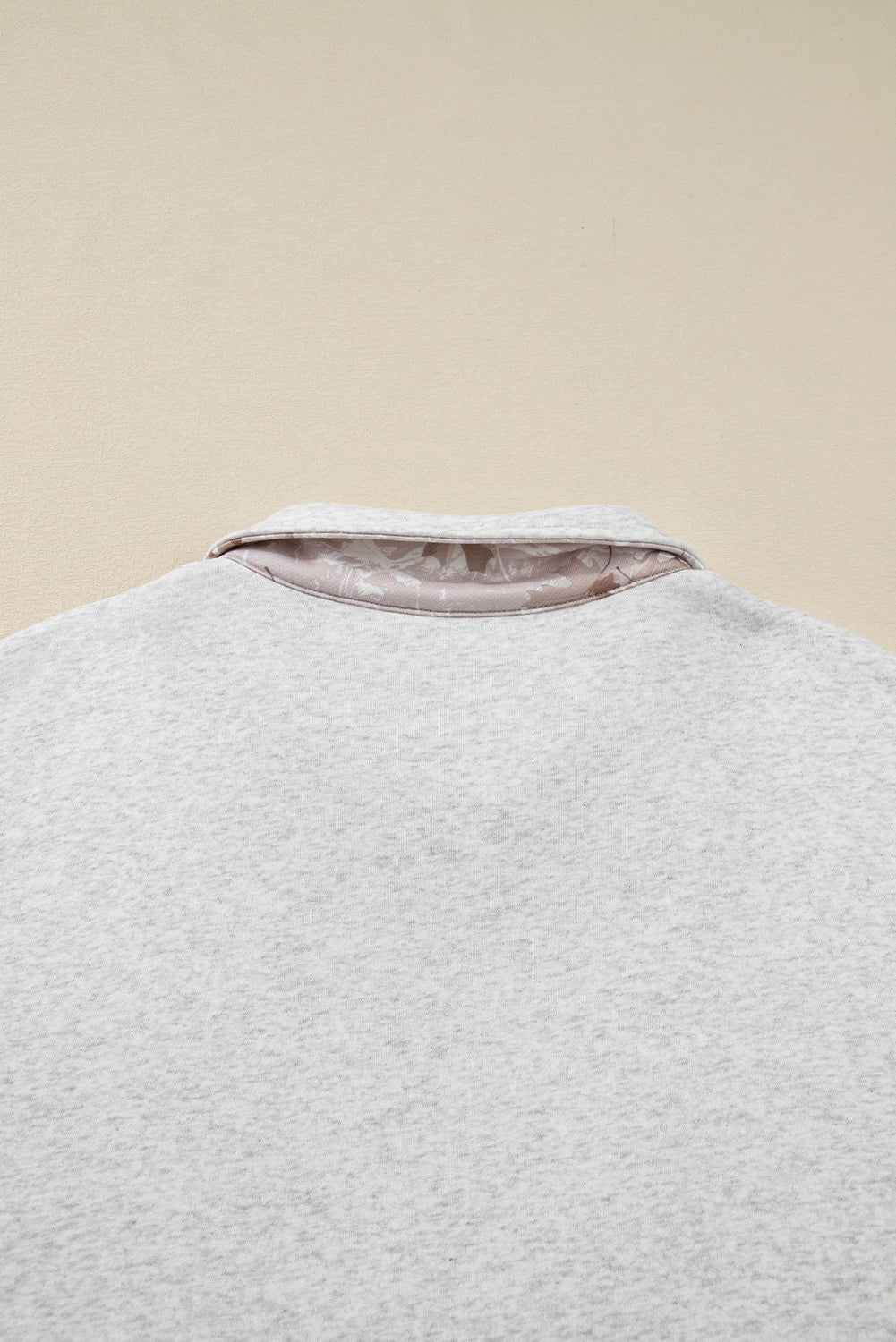 Olivia Patchwork Zipped Collar Pullover - Threaded Pear