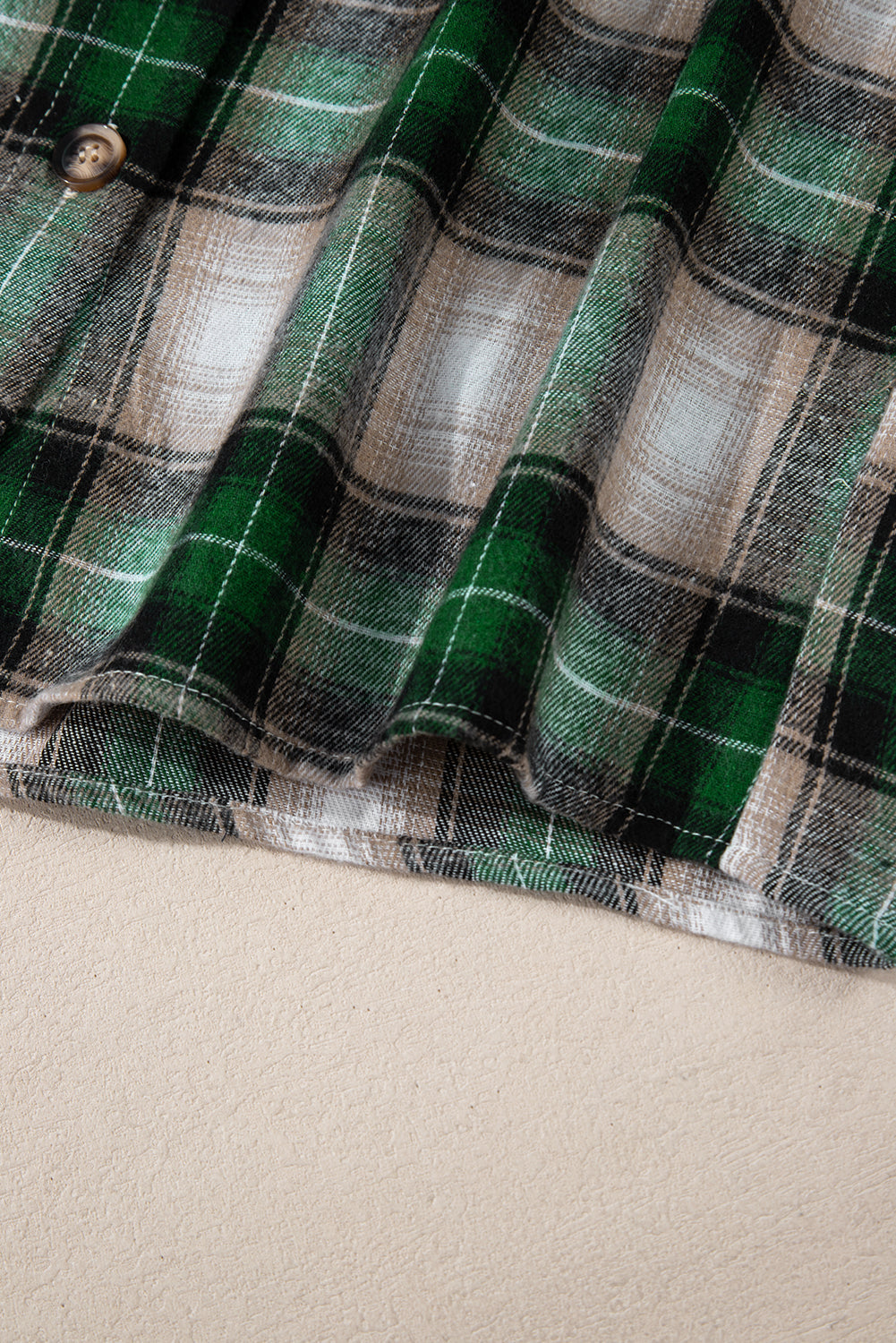 Ava Print Chest Hooded Shacket - Threaded Pear