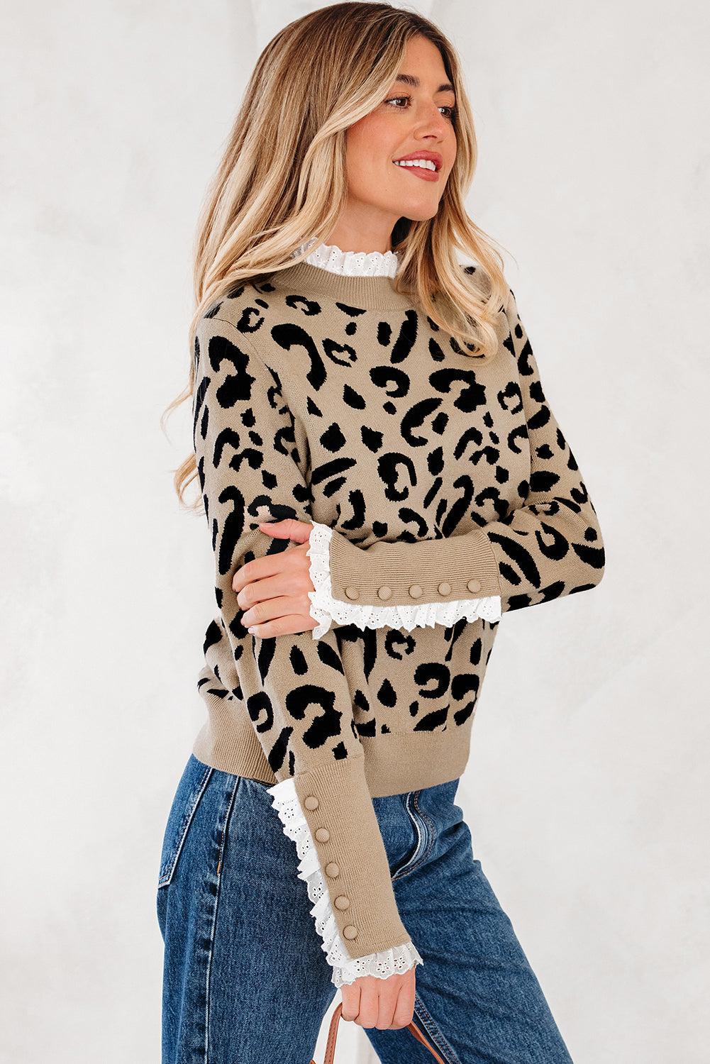 Amelia Ribbed Detail Cuffed Sweater