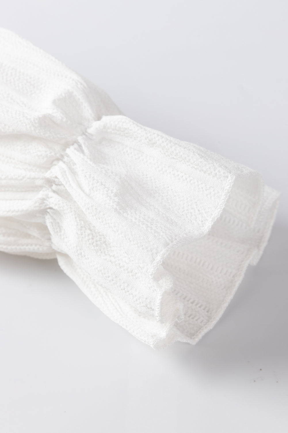 Lanabina Ripple Bubble Sleeve Blouse