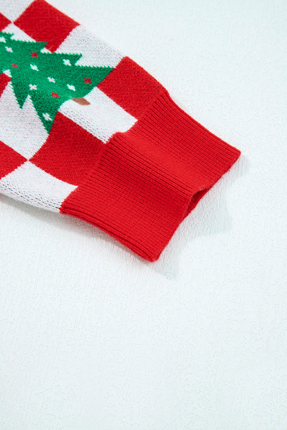 Ella Tree Pattern Cardigan Sweater - Threaded Pear