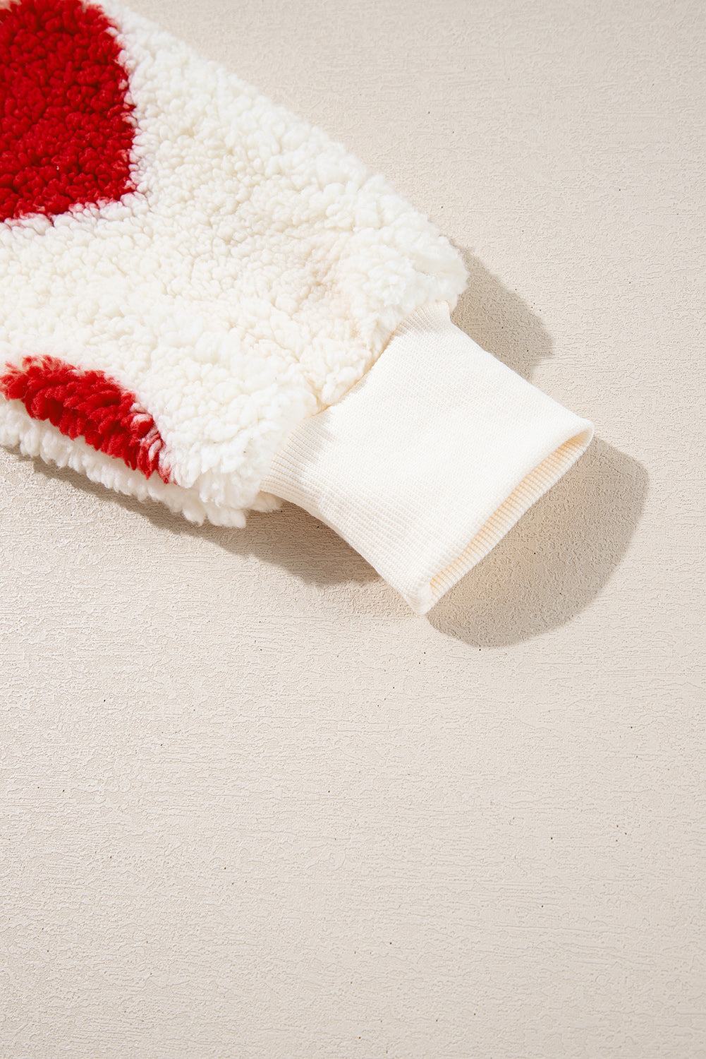 Emily Shoulder Crewneck Plush Sweatshirt - Threaded Pear