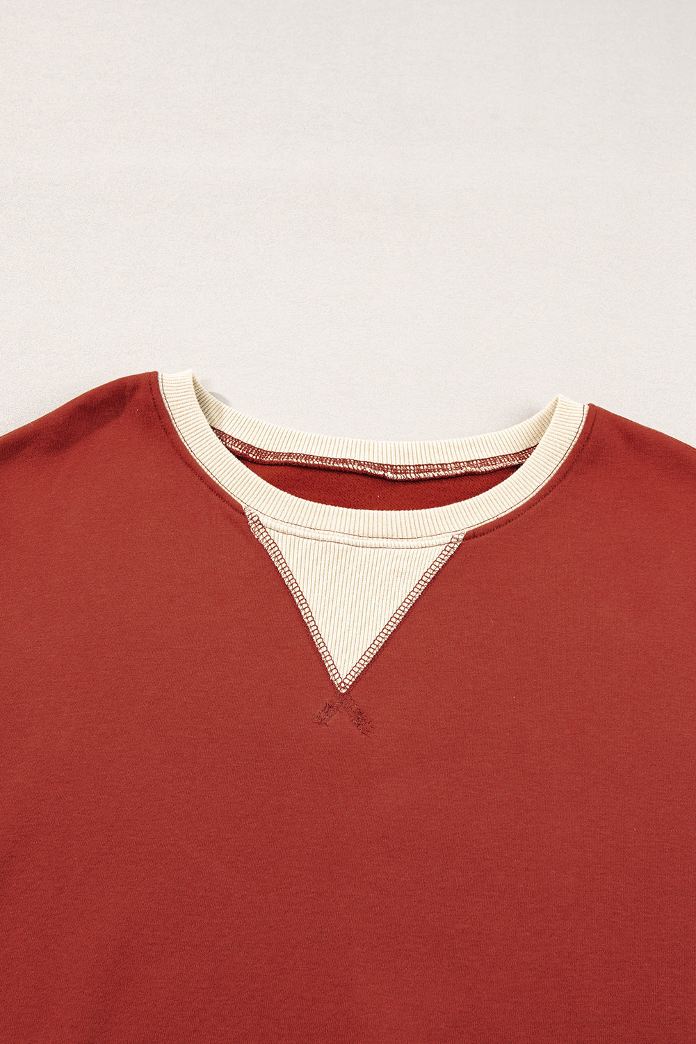 Abigail Drop Shoulder Oversized Sweatshirt - Threaded Pear