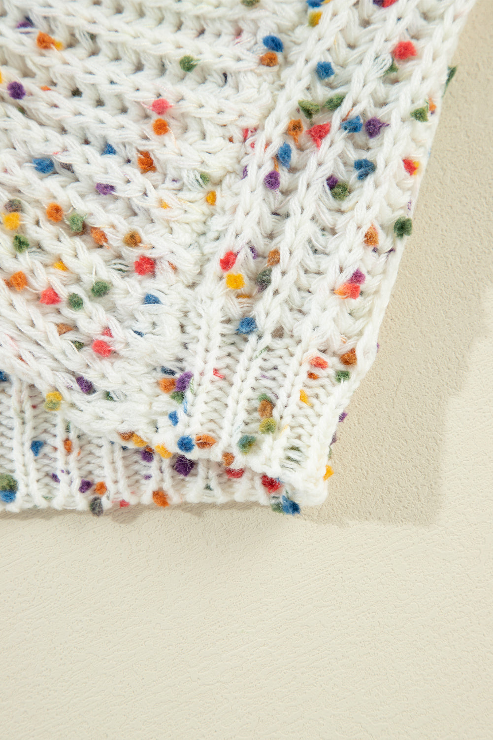 Scarlett Confetti Reversible Twist Sweater - Threaded Pear