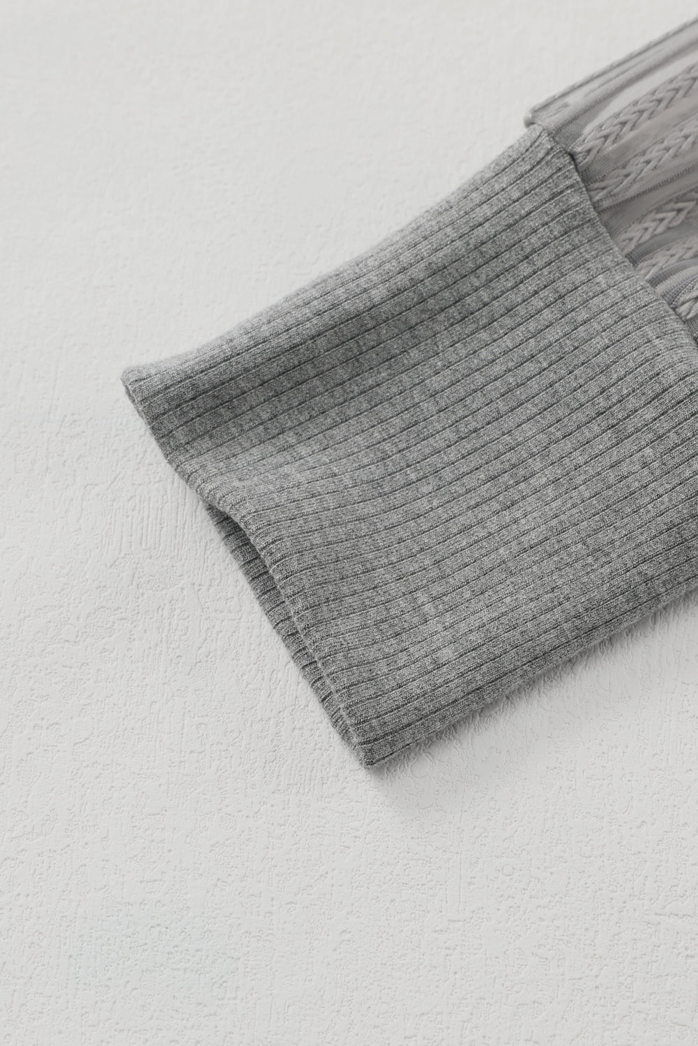 Elizabeth Crewneck Ribbed top Long Sleeve Top - Threaded Pear