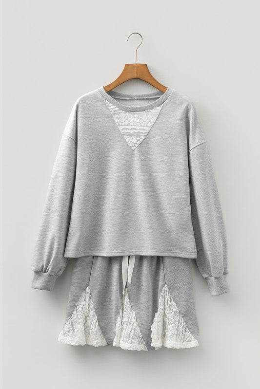Amelia Patchwork Drop Shoulder Pullover