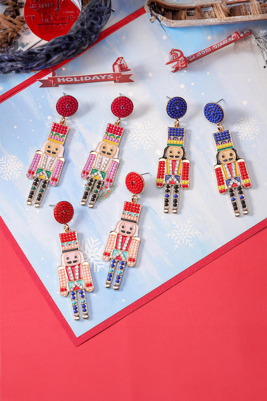 Tiana Beaded Christmas Nutcracker Earrings