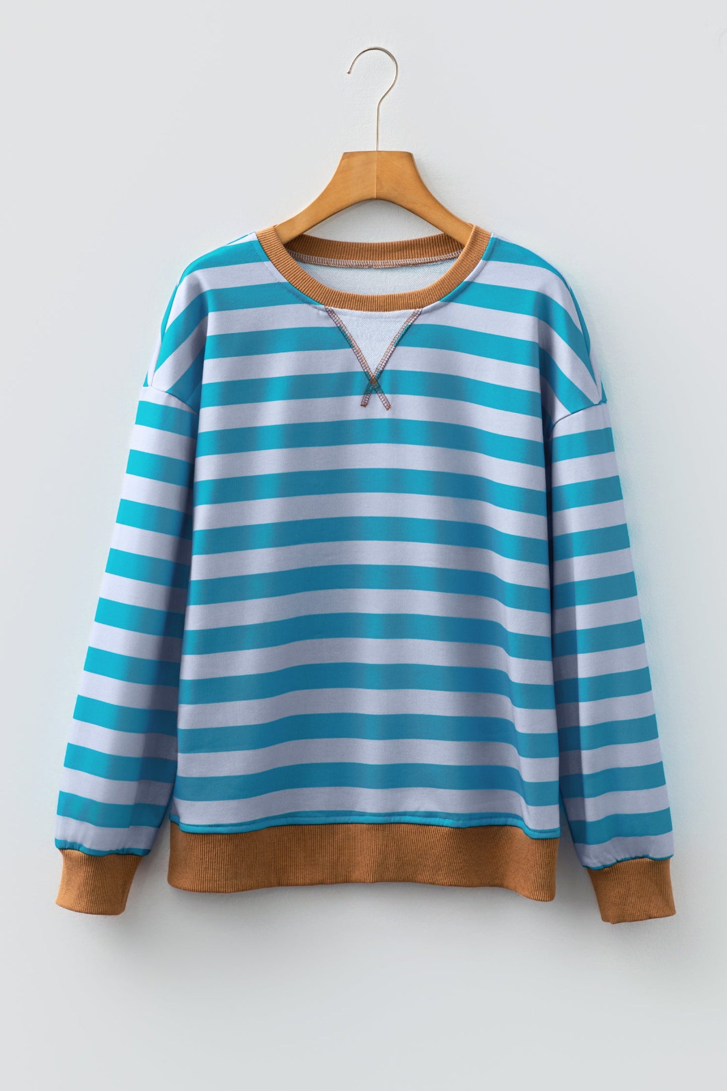 Madiena Trim Drop Shoulder Sweatshirt