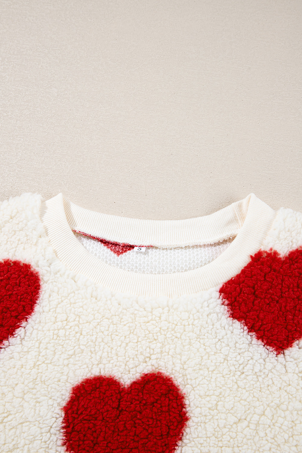 Emily Shoulder Crewneck Plush Sweatshirt - Threaded Pear